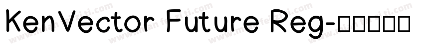 KenVector Future Reg字体转换